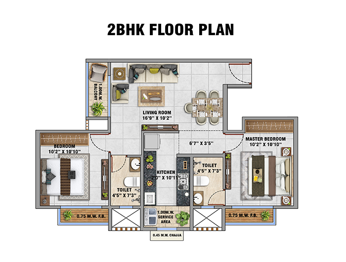 Garden VillaPlex - G+1 with private garden and pool