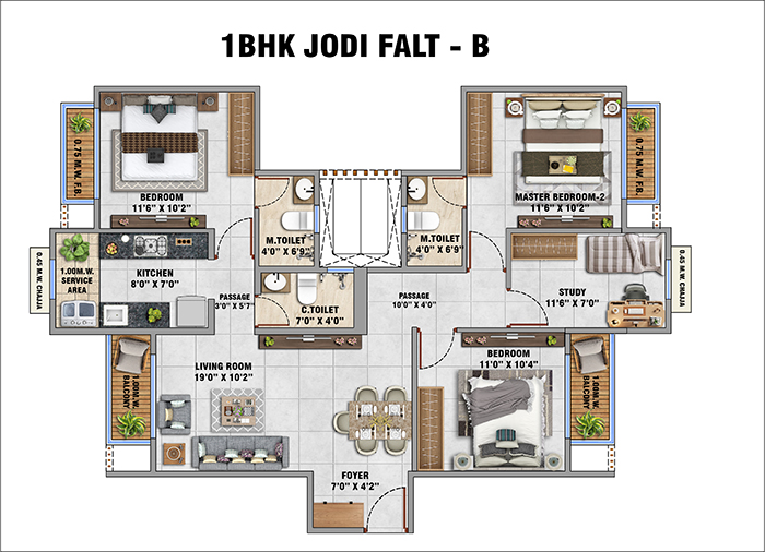 Master Layout of Hoabl Chateau de Alibaug